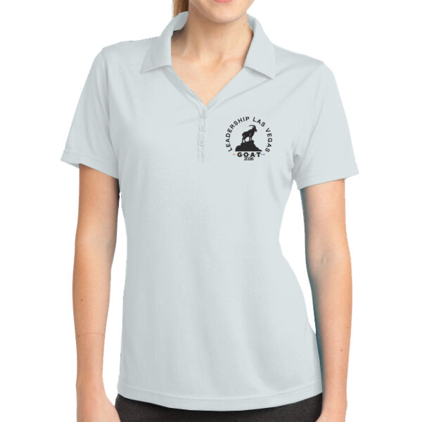 Leadership Las Vegas GOATs Women’s Embroidered Polo (Black Thread Logo) Thumbnail