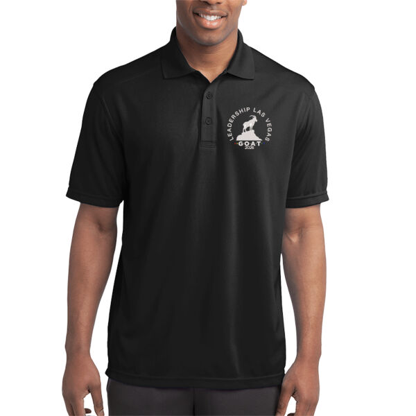 Leadership Las Vegas GOATs Embroidered Polo (White Thread Logo) Thumbnail