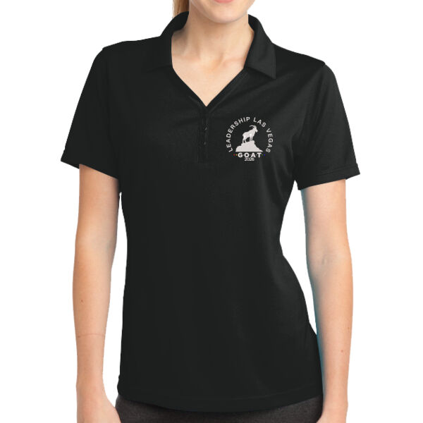 Leadership Las Vegas GOATs Women’s Embroidered Polo (White Thread Logo) Thumbnail